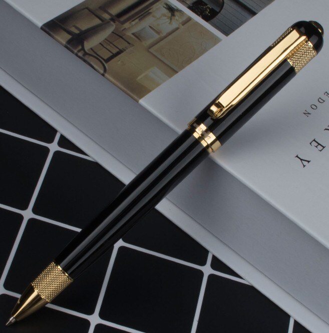 Stylo logo gravure MONTE monture rouge de luxe stylo à bille métal fournitures d'écriture stylos à bille: J