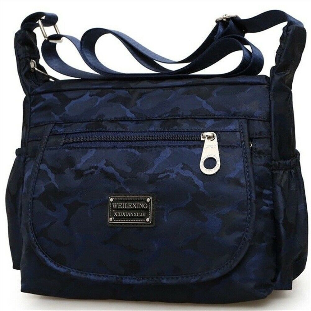 Neue Schulter Tasche Frauen Taschen Damen Nylon Messenger Wasserdichte Hohe Kapazität Taschen: Tiefes Blau