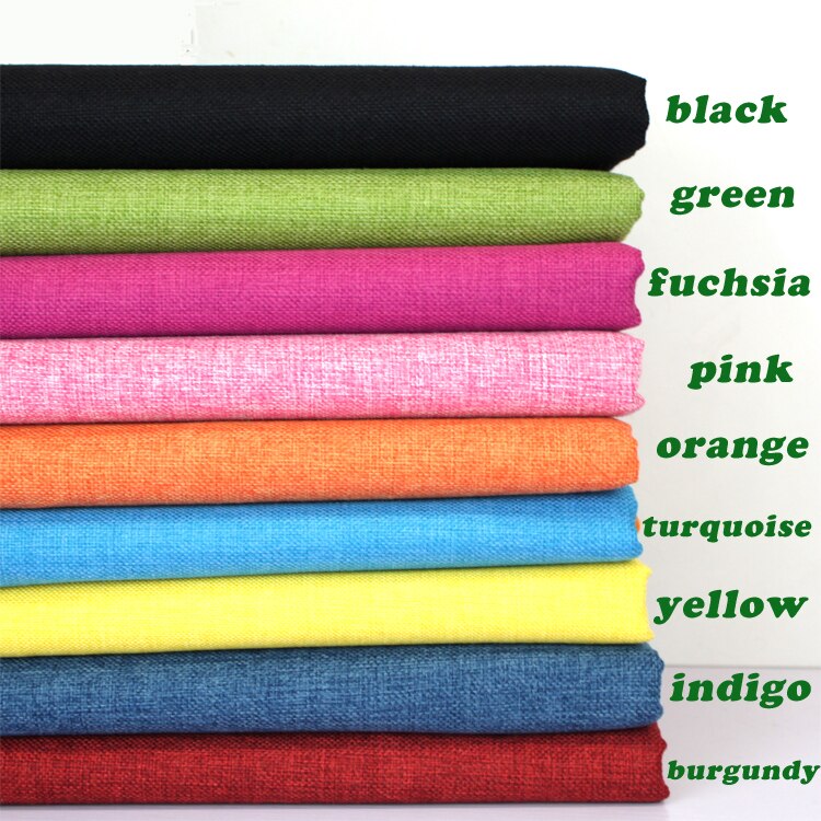 Fuchsia Coated Linen Fabric Sofa Cushion Fabirc DIY Craft Sewing Cloth Outdoor Linen Blend Fabric Upholstery 58" wide -Per yard