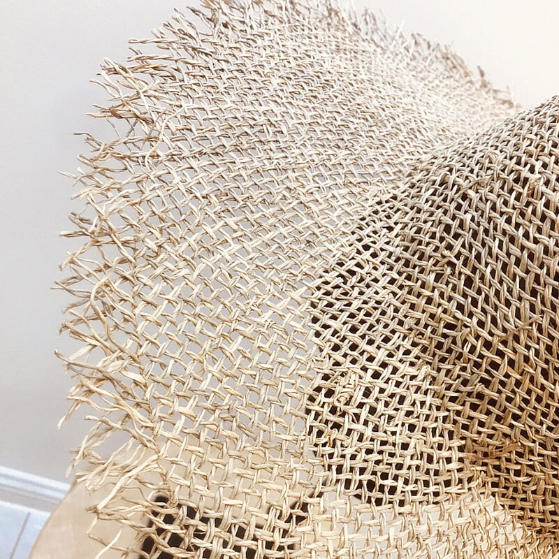 Fibonacci Hollow Big Brim Sun Hat For Wide Brim Summer Straw Beach Women Hats