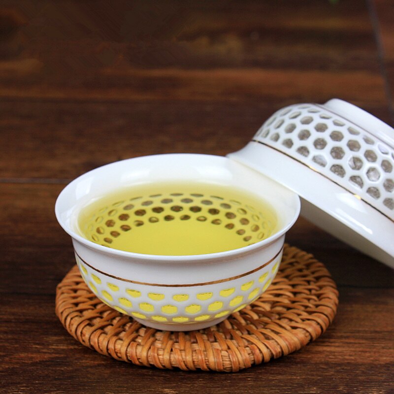 2pcs/lot porcelain tea cup on sales Chinese kungfu cup of tea hollow-out cups for Pu'er / green tea 45ml China