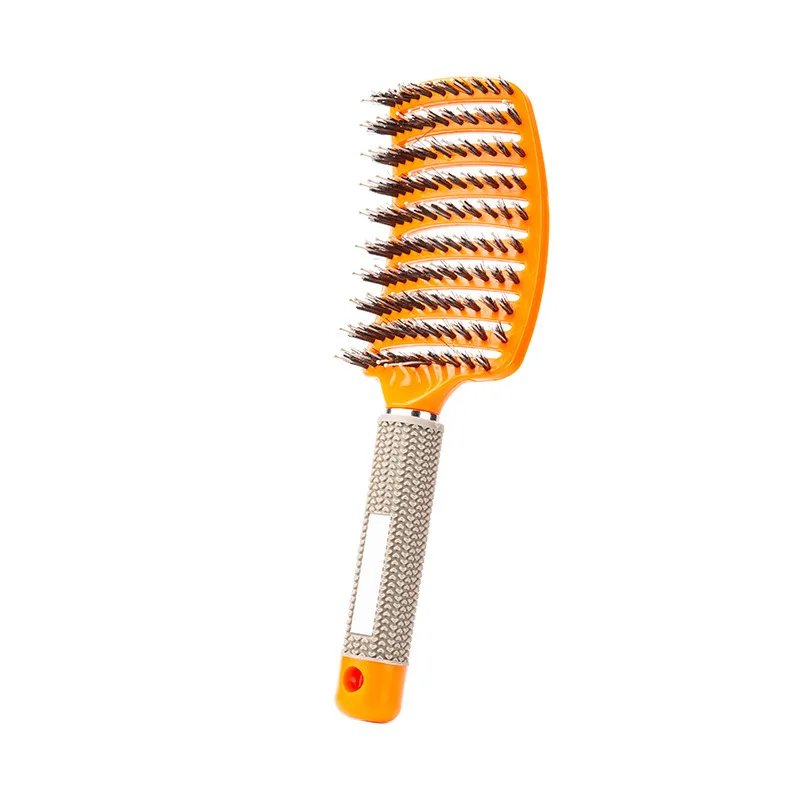 1 Uds. Cepillo de pelo Original, peine mágico para el cabello, cepillo para desenredar el cabello, peine para masaje de piojos, salón de peluquería enredado para mujeres: Verde