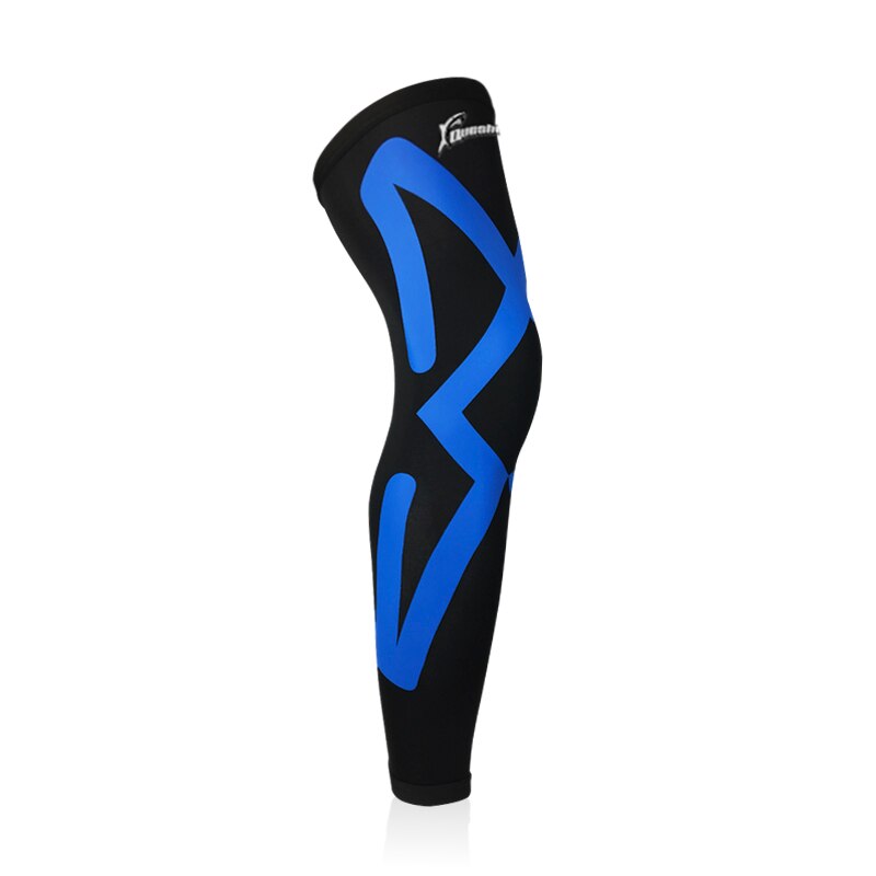 1 stk mænd sportstights kompression cykling benvarmere mtb cykel leggings løb basketball fodbold benærmer benbeskyttelse: L / M