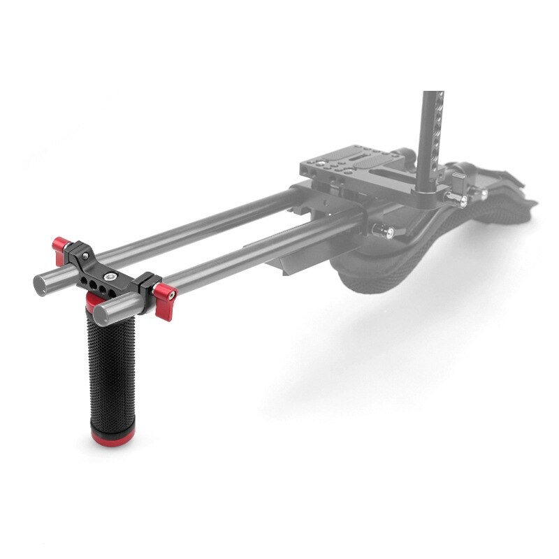 15mm Handle Kit with Rod Clamp Connector, Applicable for DSLR Camera Rig Support Rail System