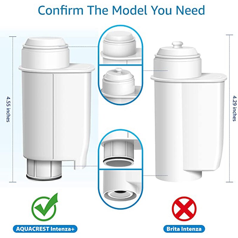 Filtro de café compatible con Brita Intenza, 1016723, Bosch TCZ7003, apto para Siemens, Bosch, Neff, cafetera, 3 paquetes