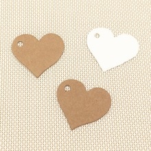 150 Stuks Hartvormige Kleine Tag Blank Label Voor Craft Bruiloft Decoratie 2.5X2.8 Cm Kids Verjaardagsfeestje Supplies diy Plakboek