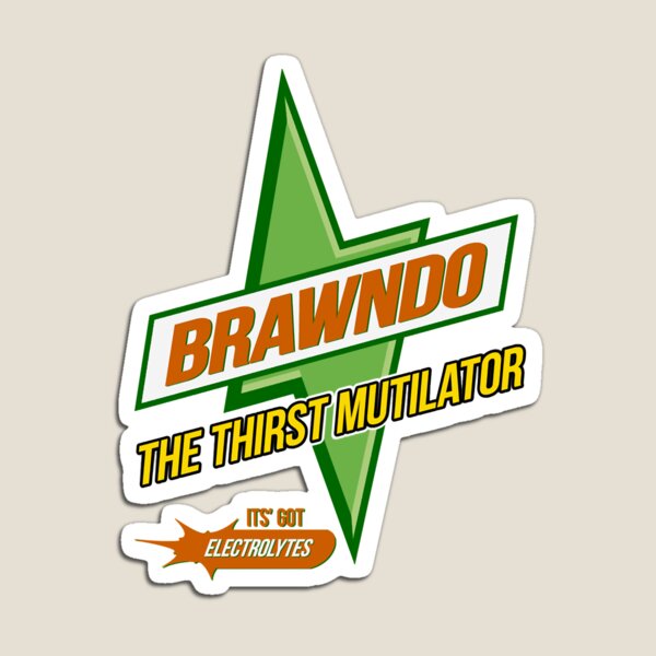 Brawndo The Thirst Mutilator Idiocracy Magnetaufkleber, Heimhalter, lustiger magnetischer Kühlschrank für Kühlschrank, Organizer, Spielzeug für Kinder