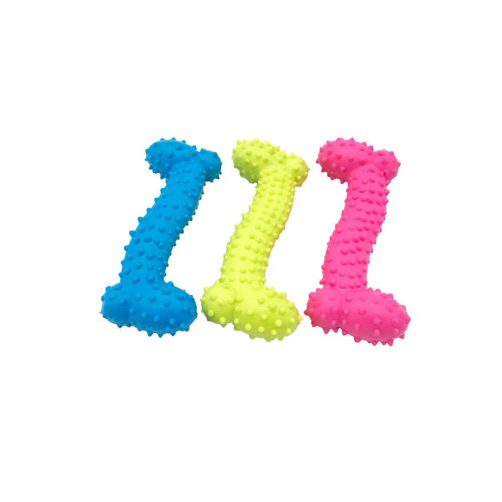 Pet Molar Toys Dog Biting Ring Toy Soft Molar Rubber Dog Toy Pet Bite Cleaning Tooth Toy Pets Tools Increase The Intelligence: random color 11X4cm