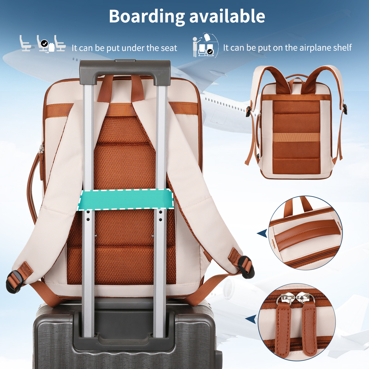 The Unisex Backpack for Short-Distance Business Trips, Lightweight Travel Bag, Computer School Bag Storage Bag Combination