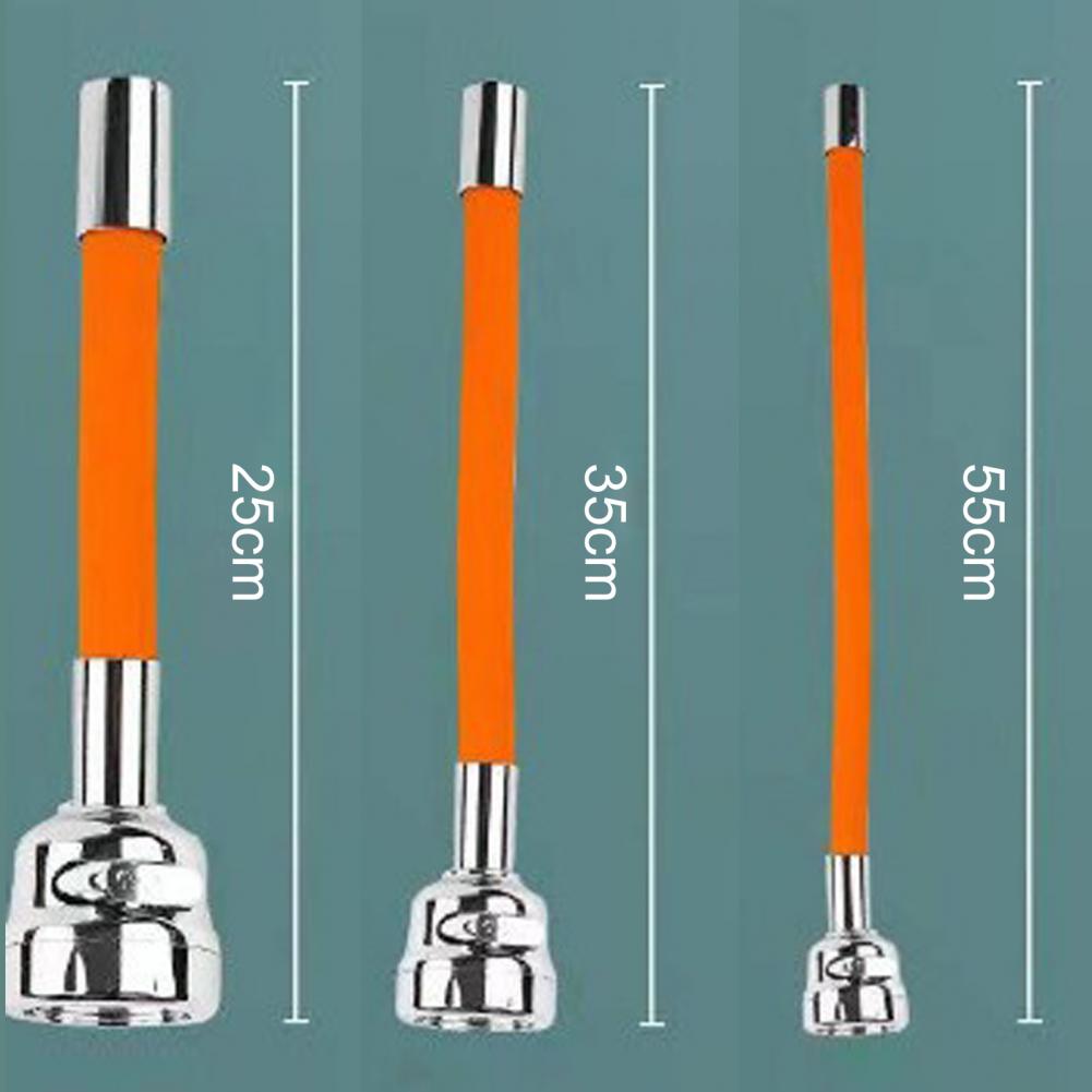 1 Set 25/35/55cm Tap Extender Faucet Extension Tube Kitchen Bathroom Faucet Extender 3 Levels 360° Adjustable Tap Extender Tube