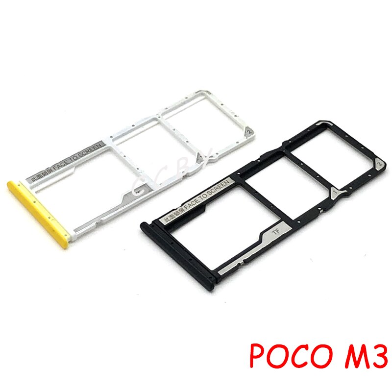 Voor Xiaomi Mi Poco M3 / X3 Sim Card Tray Slot Holder Vervangende Onderdelen