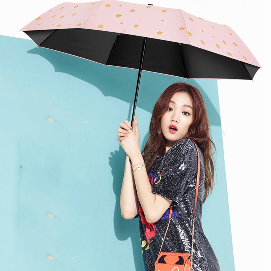 Waterproof Rain Umbrella Automatic Folding Sun Women UV Protection Novelty Sakura Umbrellas Lightweight Girl Modis 40YS082