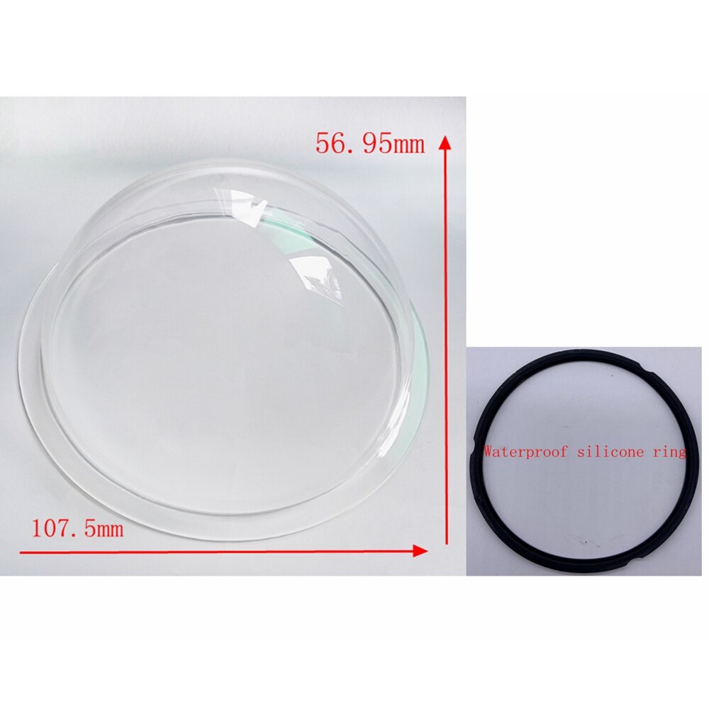 4 inches Hikvision CCTV Camera Transparent Protective Cover HD Outer Clear Glass Protection Dome Mini Hemisphere case