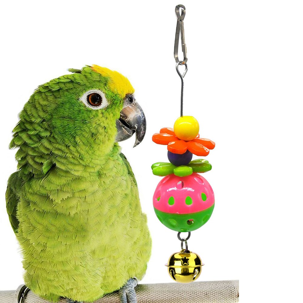 Ebaokuup-Juguetes para morder para loros, jaula de juguete para pájaros, accesorios hechos a mano, suministros para pájaros, speelgoed vogel para cacatúa, pájaros amorosos: 2
