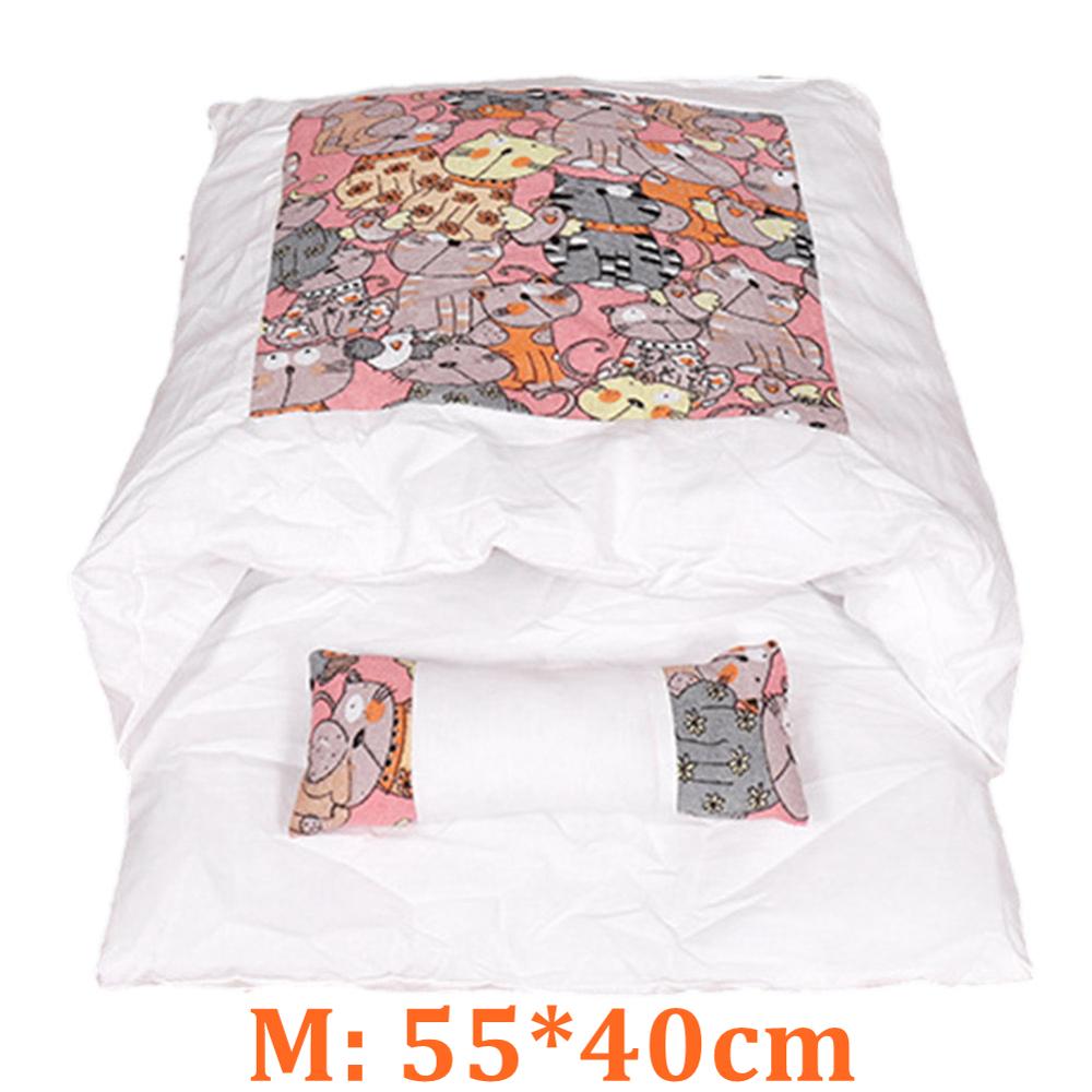 Saco de dormir para cama de gato, felpa, cálido, móvil, Gato de invierno, casa cueva interior para perro, suministros de cama blanda: Pink M