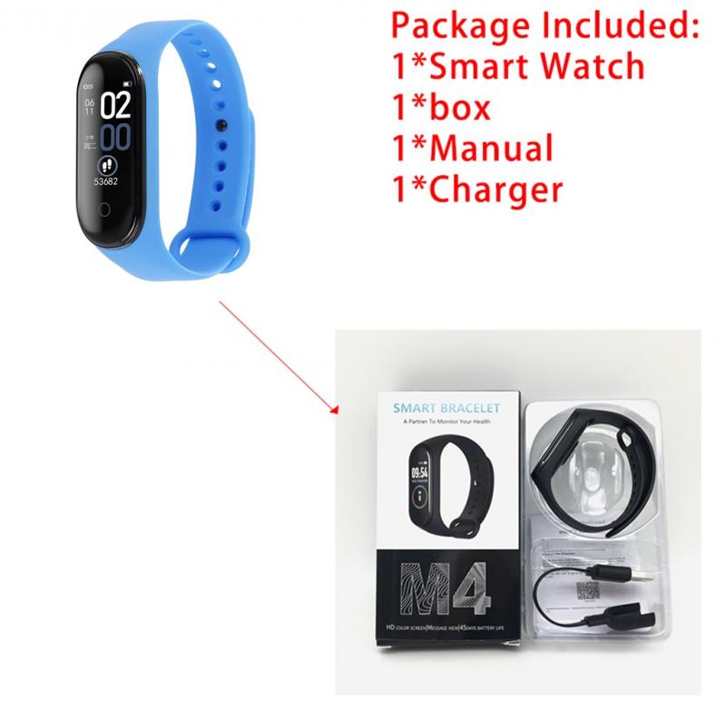 Bracelets M4 Smart Band Wristband Blood Pressure / Heart Rate Monitor / Sports Pedometer Health Fitness Wearable Bracelet: 02