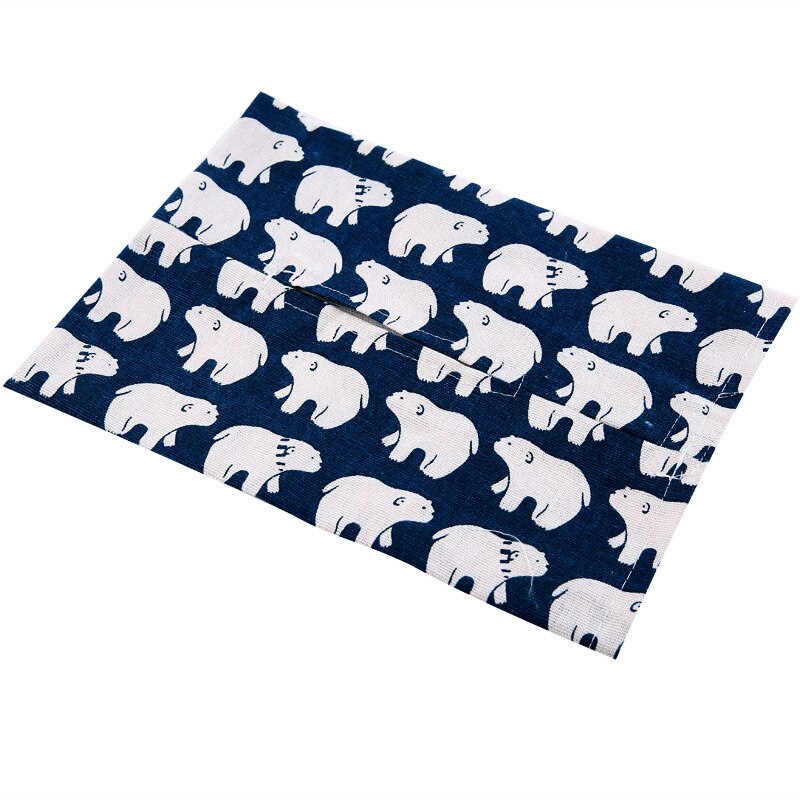 Japanse Stijl Woonkamer Stof Opbergdoos Restaurant Salontafel Papieren Handdoek Set Mode Katoen En Linnen Papieren Zak