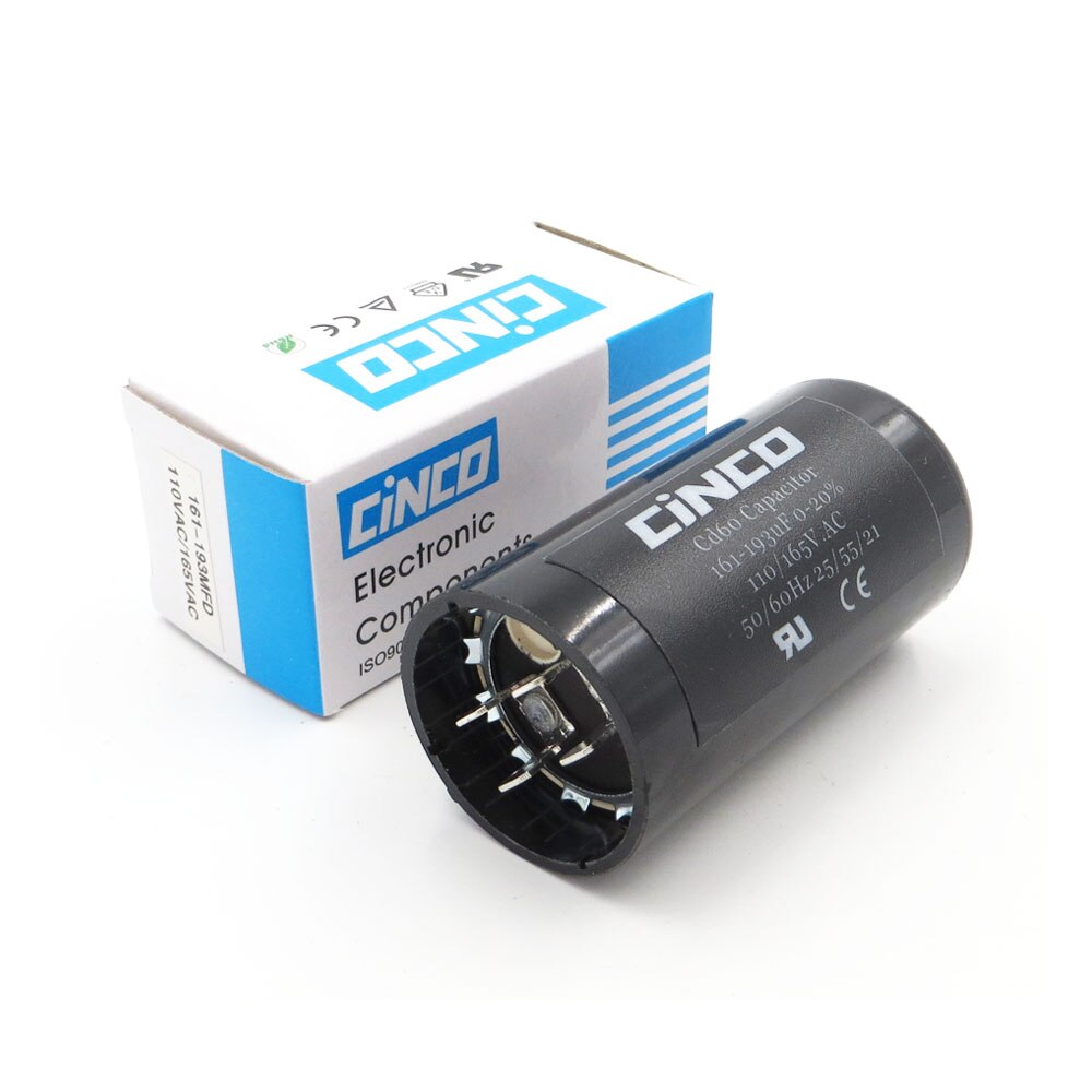 CD60 Motor Start Capacitors Motor Starting 161-193uF 110V 125V 165V 161-193 mfd uf mf Compressor HVAC Electrolytic 110VAC 125VAC