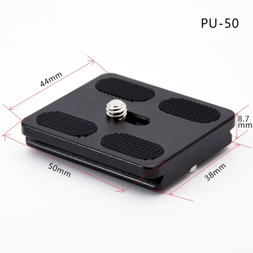 QR-50 PU-50 Square Clamp Adapter Plate with Gradienter for Quick Release Plate for tripod Ball Head Arca Swiss RRS Wimberley