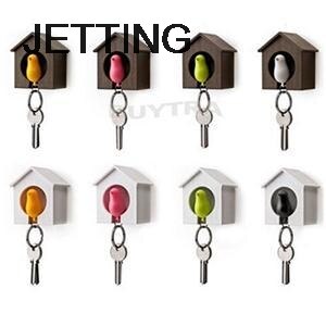 Vogelhuisje Sleutelhanger - Muurhaak & Sleutelhouder - Auto Decoratie Accessoire