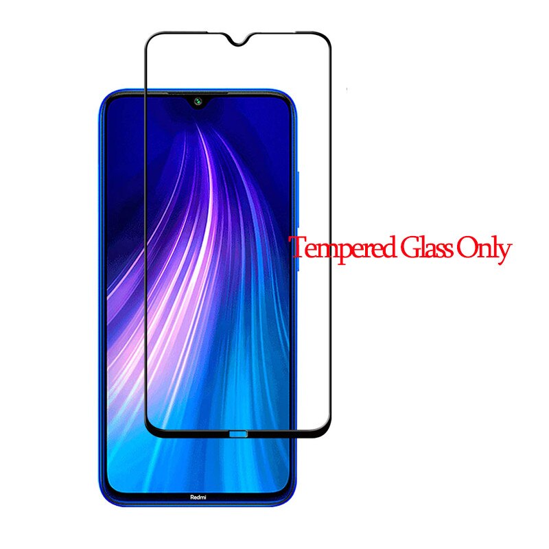 3-in-1 Airbag capa,Case + Glass Xiaomi Redmi Note 8 Pro 8 T 360 Full Cover Case redmi-note-8t Clear case note 8t nfc Back Cover: For Redmi note 8 / noly front glass