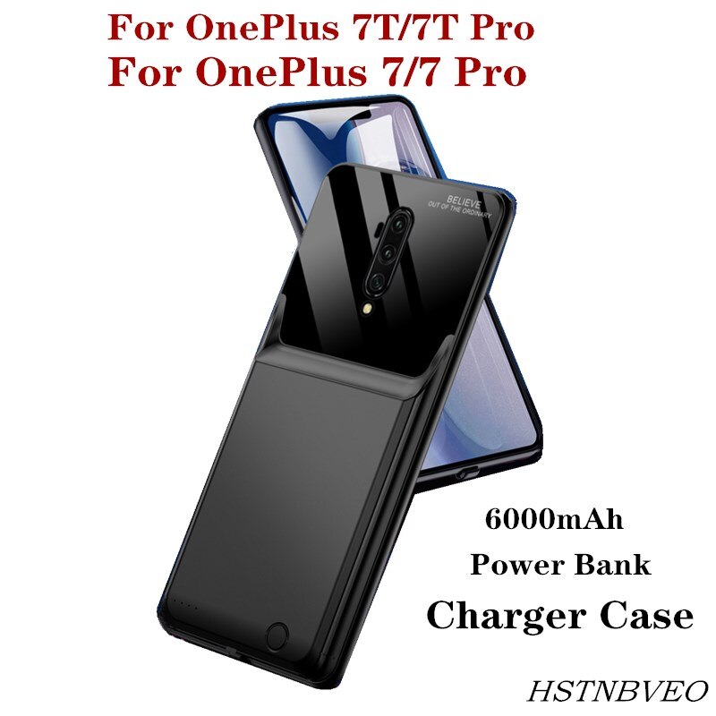 Portable Power Bank Battery Charging Case for OnePlus 7T/7T Pro Battery Case External Battery Charger Cases for OnePlus 7/7 Pro