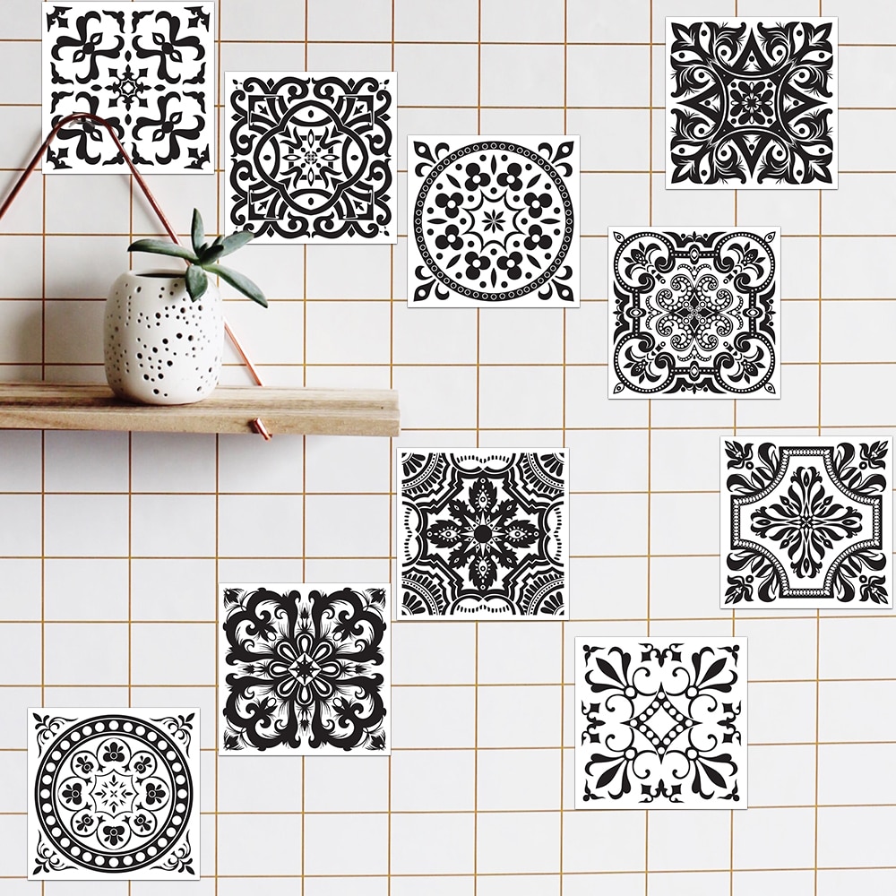 Bordure Adhésive Murale Fleurie Rose - Autocollant Déco Imperméable 10 Cm X 10 M - Pour Salle De Bain Ou Cuisine