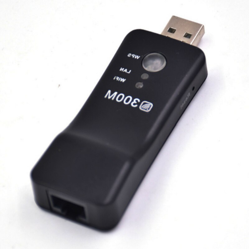 300Mbps Universal Wireless TV Wifi Adapter Network Card RJ-45 Wi-fi WPS Repeater AP Mode for LG Sony Samsung TV HDTV: Default Title