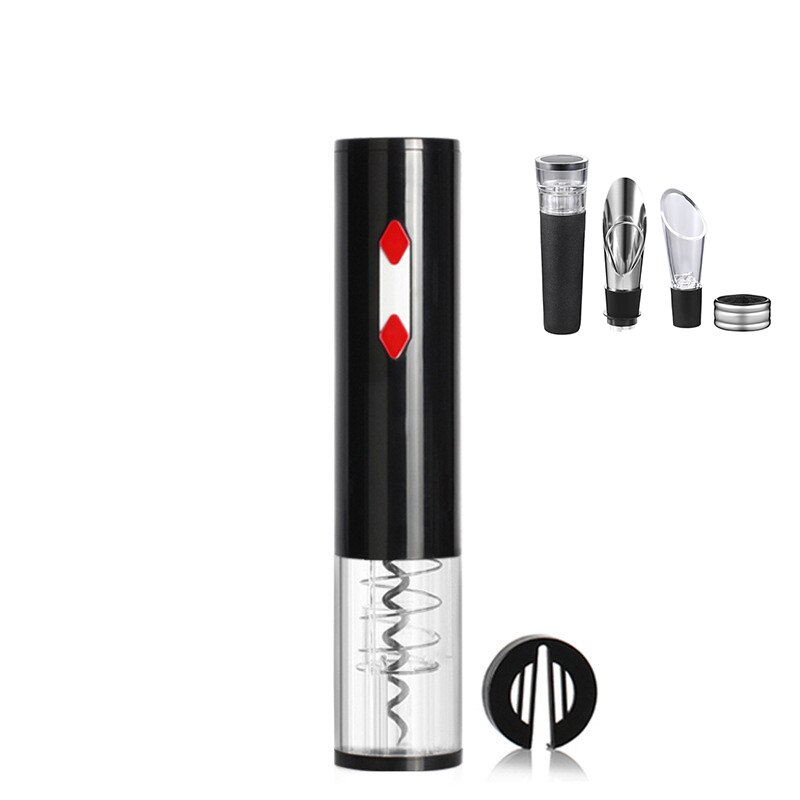 Abridores de botellas de vino eléctricos, cortador de papel de aluminio , Sacacorchos de batería seca, herramientas para el hogar, suministros de cocina,: style1