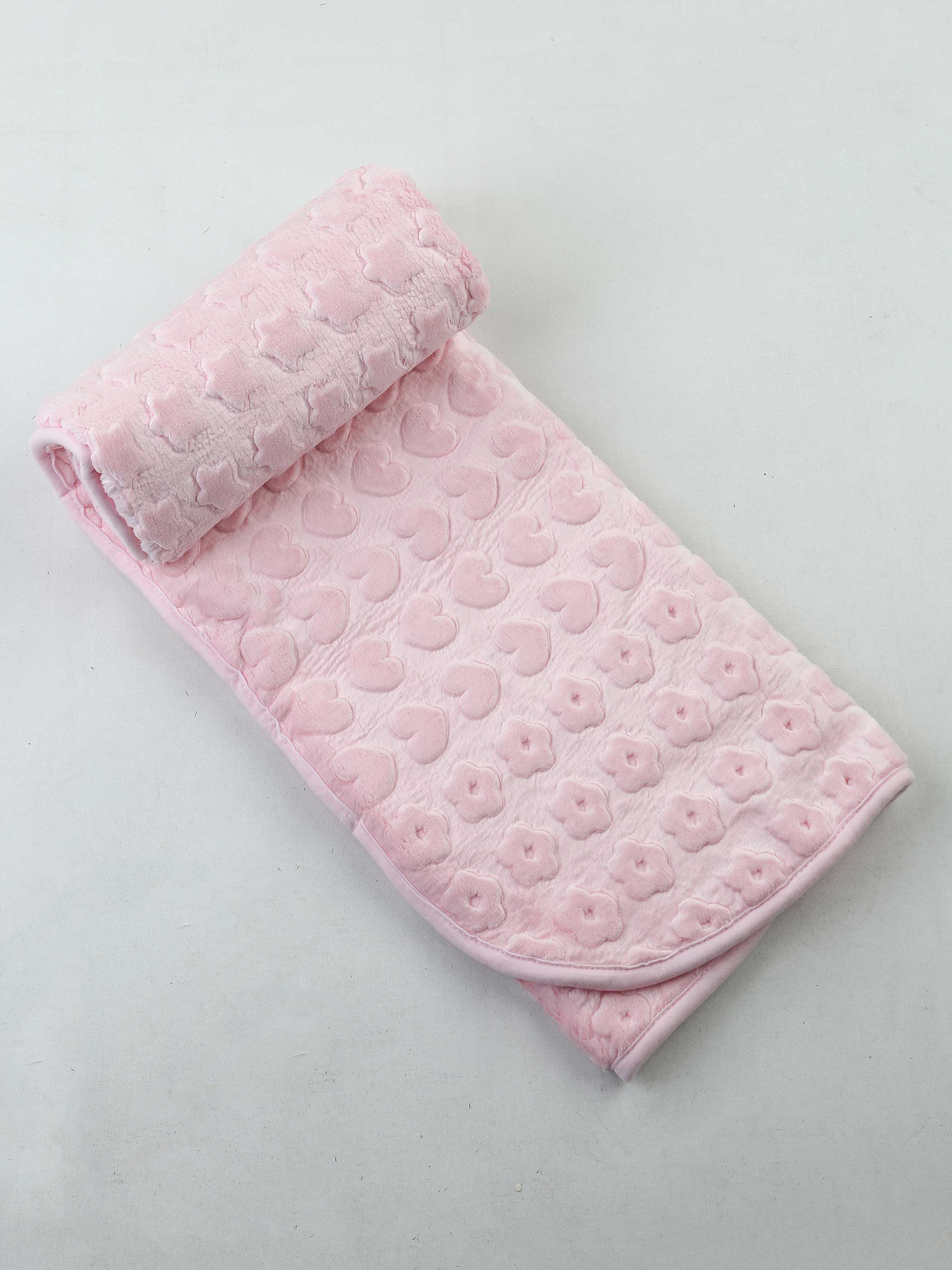 Baby Meisje Jongen Oppervlak Warm Beschermd Zachte Deken Baby Wrap Deken Katoen 120X100Cm Opluchting Mooie Pluche Warm comfortabele: Pink C