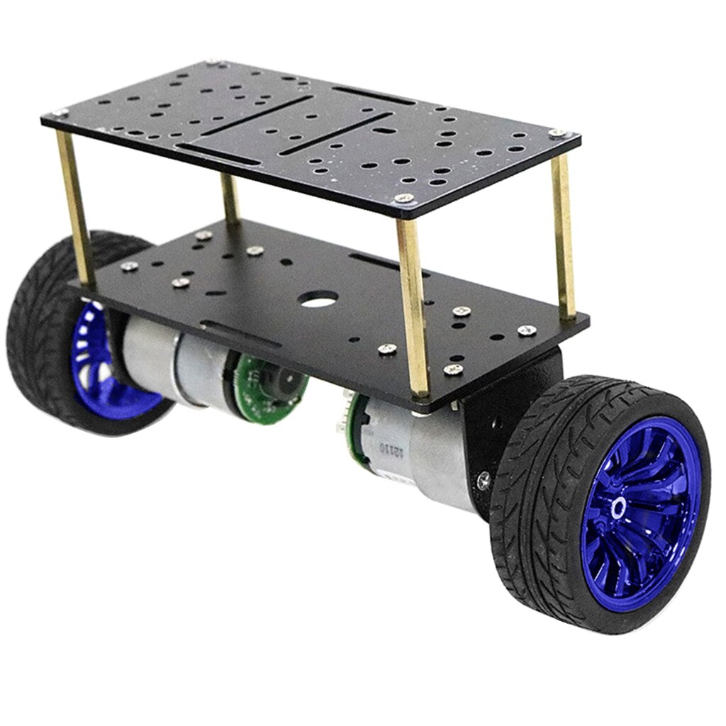 DC 12V Motor Double-deck 2-Wheeled Robot Balancing Vehicle Chassis