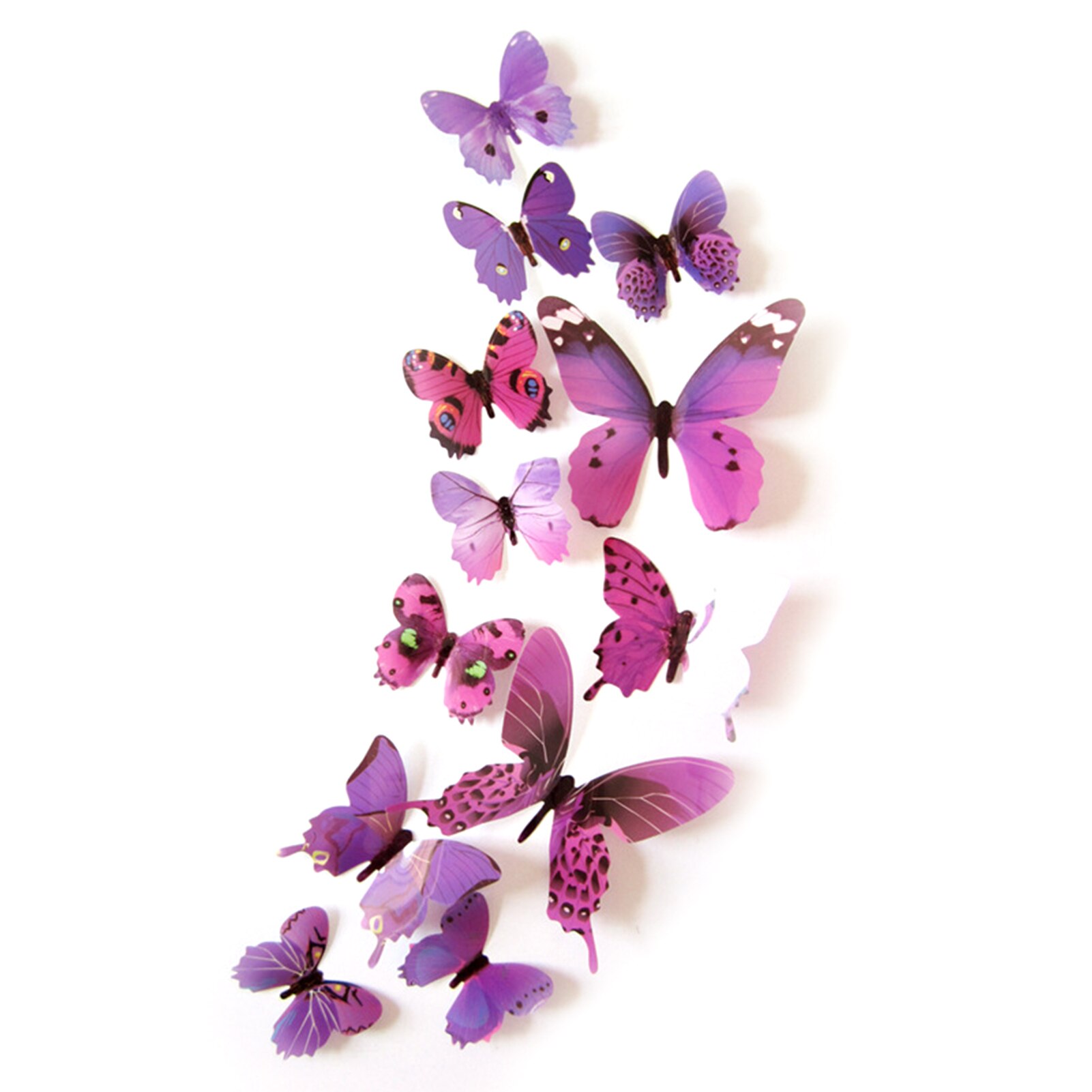 3D Butterfly Stickers Wall Decor Adhesive Butterflies Stickers Art Removable Mural Home Living Room Wall Decal Decorations: Style 4