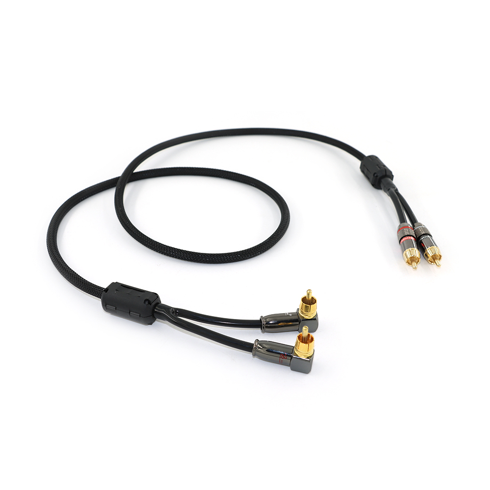 Cable RCA de enchufe para amplificador de potencia de audio CD y altavoz de audio, cables de línea de audio hifi, sistema de amplificador