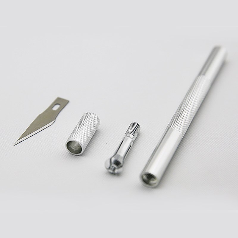 6 Knife Blades DIY Wood Carving Fruit Food Craft Sculpture Cutting Tool Metal Engraving Knifes Aluminum Rod Carving Tools