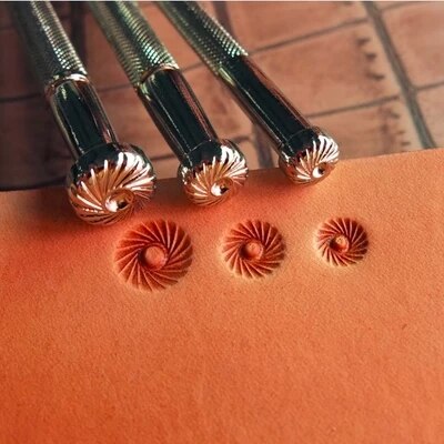 Leer Craft Carving Tool Leer Zadel Maken Tool Diy Lederen Brei Patroon Stempel Tool