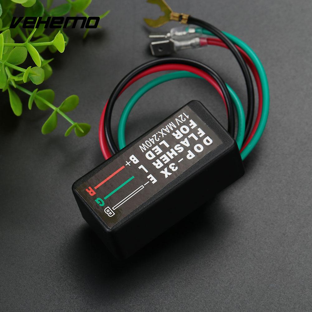 LED Electronic Flasher Relay Turn Signal Light Motorcycle Accessories DC 12V