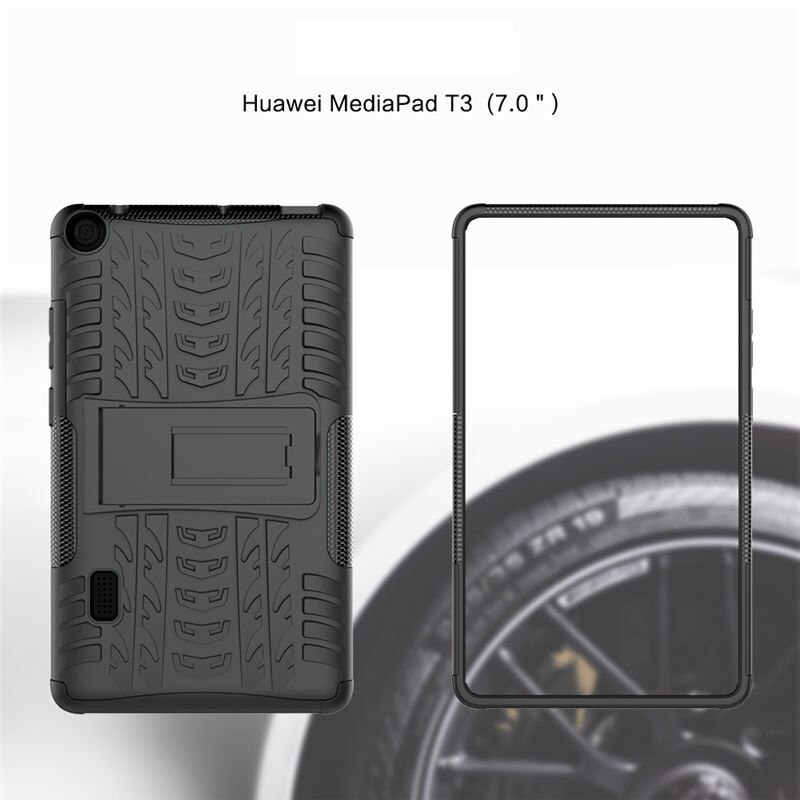 Pour Huawei MediaPad T3 7 BG2-W09 étui 7.0 pouces WiFi Version tablette étui hybride armure béquille silicone support Funda FilmPen