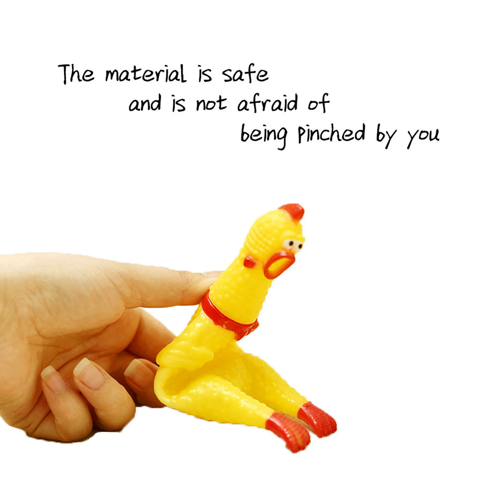 42CM Screaming Chicken Squeeze Sound Toy for Large Dogs Pets Shrilling Decompression Tool Funny Gadgets Rubber Pet Dog Toy