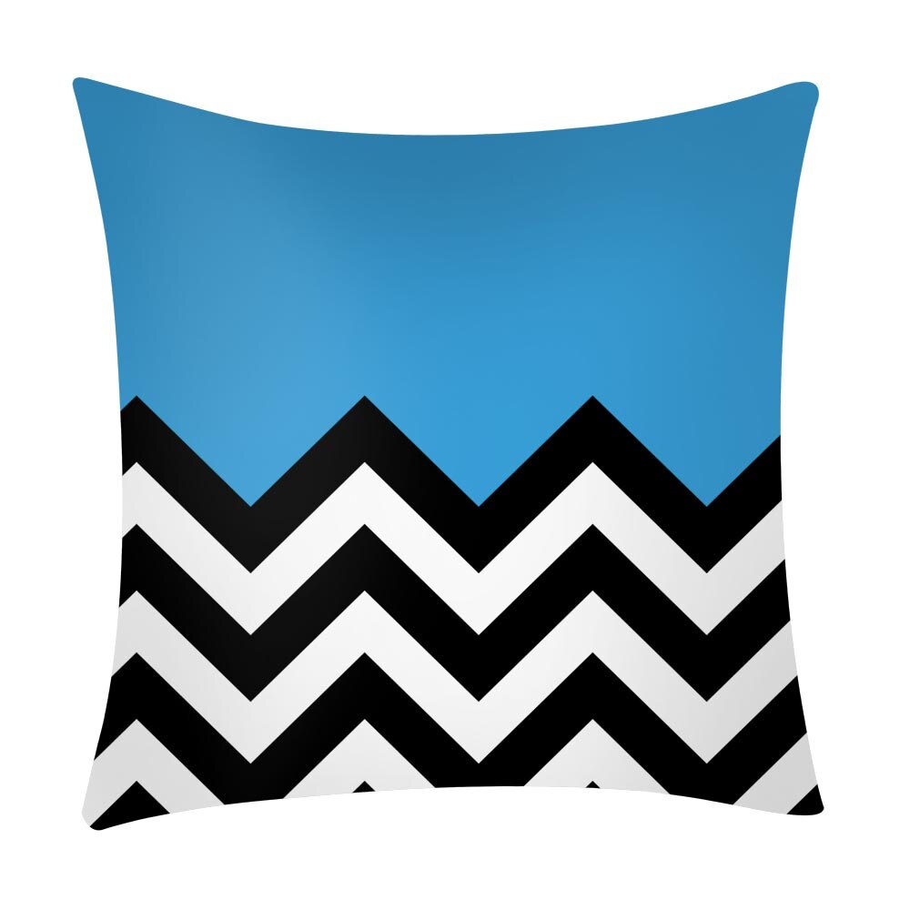 Nordic Decoratieve Sofa Kussens Print Polyester Kussensloop Fluwelen Kussenhoes Kamer Decoratie Zijden Kussensloop
