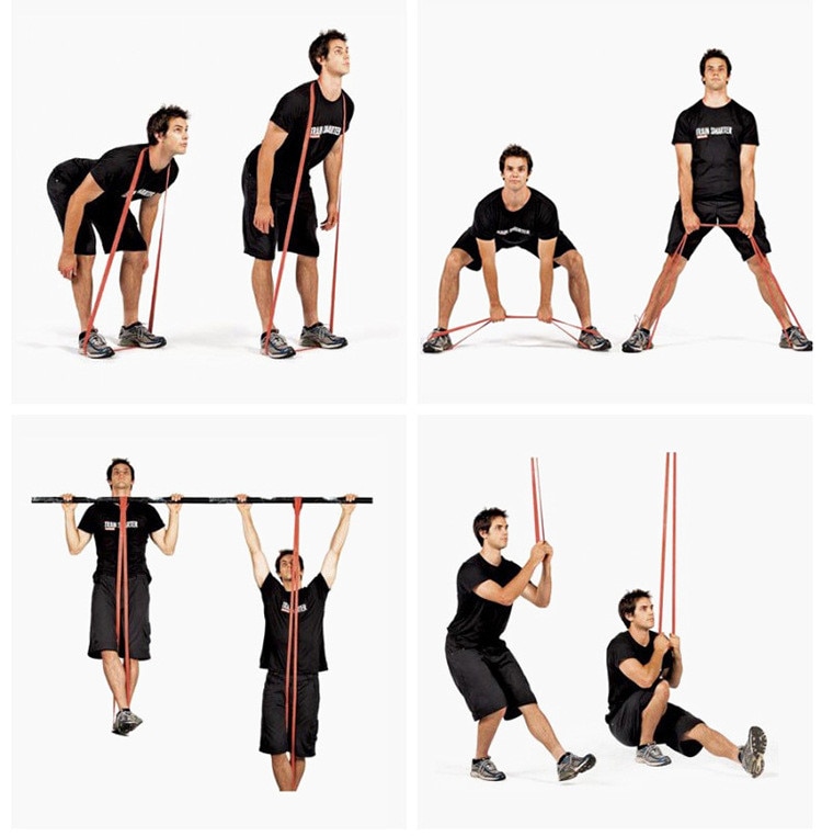 Stretch Resistance Band Exercise Expander Elastic Fitness Band Pull Up Assist Bands for Training Pilates Home Gym