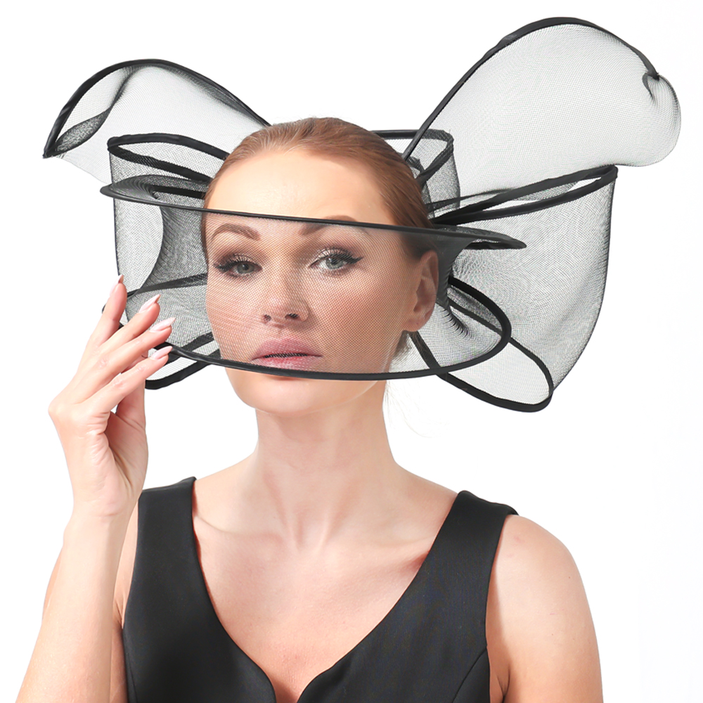 Big Fascinators Hat For Women Weddings Amazing Headwear With Bow For Party Kenducky Royal Asscot Pillbox Cap Hair Clip Bride