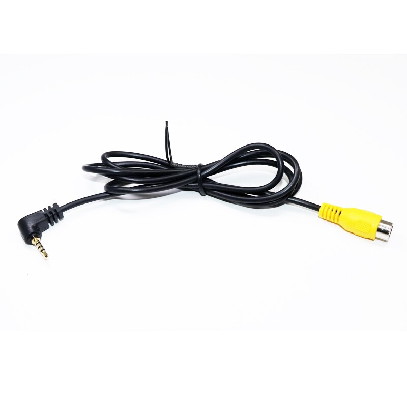 Cable AVIN para adaptación de vídeo de cámara de coche, cable para PND (conector RCA a conector jack de auriculares de 2,5mm para entrada de vídeo de cámara)