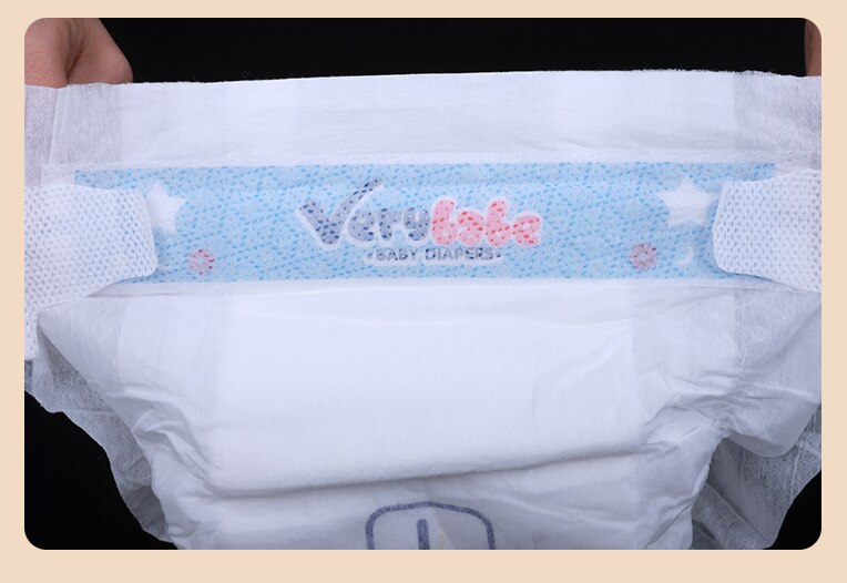 High Absorbent Non-woven Elastic Waist Band Disposable Baby Diaper