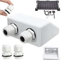 Roof Solar Waterproof Junction Box Panel Wire Double Cable Entry Gland Box Cable Connector For Motorhome Campervan Caravan Boat
