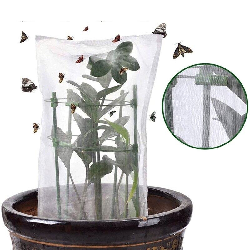 A0KE Zaailing Plant Protector Planten Scherm Beschermende Mesh Kooi Kit Accessoire Voor Tegen Schade Aan Slanke Plant Uit Huisdieren En
