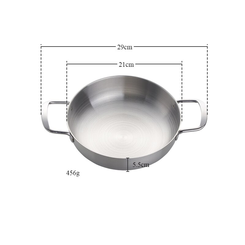 1 Pcs Seafood Pot Golden Crayfish Stainless Steel Stove Dry Pot Mini Pot Portable Pot Kitchen Cooking Tool: S Size Silver