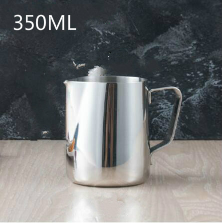 Jarra de espuma de leche de acero inoxidable, jarra de café Espresso, jarra de café artesanal Barista, tazas de café capuchino, taza de Latte: 350ML