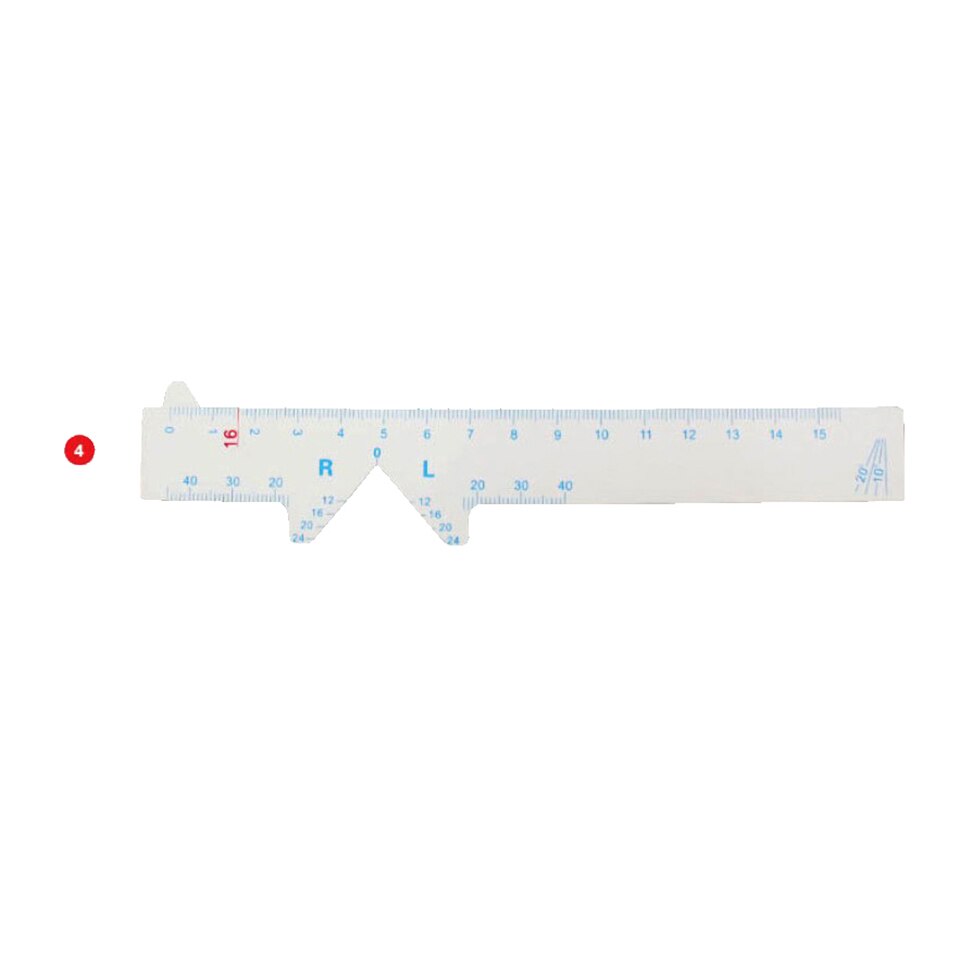 50pcs Plastic pd ruler, pupil distance ruler: 4