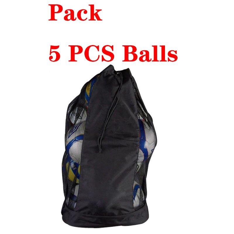 MAICCA Tragbare FußBall bälle tasche Super große für Basketball Volleyball Handball Rucksack Sport Ausbildung durchführung Netz taschen: S  (5Stck Bälle)