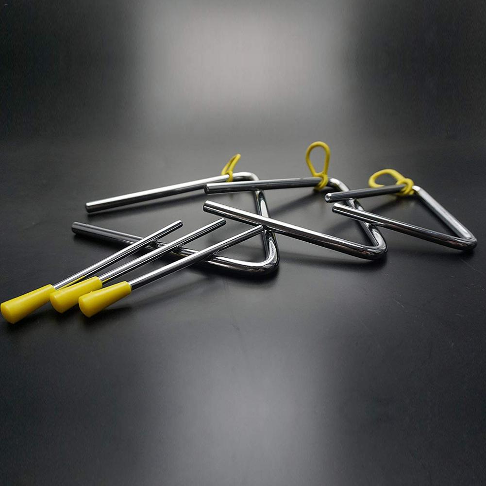 20 Pcs 6 Inch Steel Triangle Instruments - Percussion Triangles With Strikers For Music Education & Kids